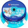 Média VERBATIM CD-R AZO 700MB, 52x, printable, spindle 25 ks (43439)
