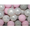 Míčky do dětského koutu 100 ks - 7cm perlová,růžová,šedá