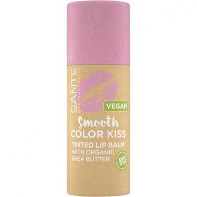Sante Naturkosmetik Rty Lipsticks Smooth Color Kiss 04 Soft Rosé 7 g
