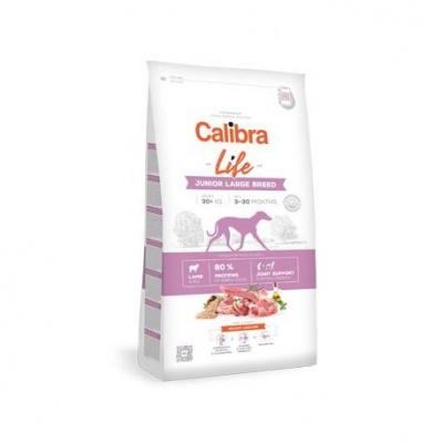 Calibra Dog Life Junior Large Breed Lamb 12kg Calibra + akce: velké + malé balení (Platnost do 30.6.2024)