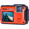 Rollei Sportsline 64 Selfie/ 64 MPix/ 16x zoom/ 2,8" LCD+ 2"LCD/ 4K video/ Voděodolný 5m/ Oranžový (10074)