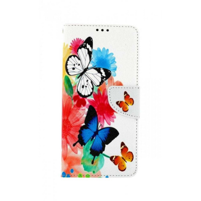 TopQ Pouzdro Xiaomi Poco M3 knížkové Barevné s motýlky 61035