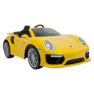 Injusa elektrický vůz Porsche 911 Turbo S Special Edition 6v žlutá