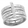 Stříbrný, rhodiovaný dámský prsten s Cubic Zirconia Stříbro 925 - Charlize (Dámský stříbrný, rhodiovaný prsten s CZ krystaly )