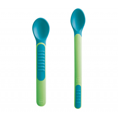 MAM LŽIČKY Feeding spoons & Cover 6+, zelené