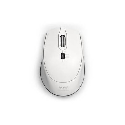 Myš PORT CONNECT Silent USB-A/USB-C (900714) bílá