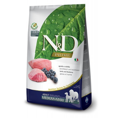 N&D Ancestral Grain Dog Adult Medium & Maxi Lamb & Blueberry 12 kg