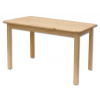 Drewmax ST104 120x75 - Dřevěný stůl masiv borovice (Kvalitní borovicový stůl z masivu)