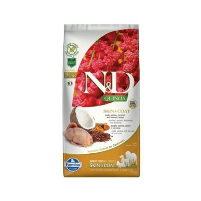 N&D Quinoa DOG Skin&Coat Quail all breeds 7kg