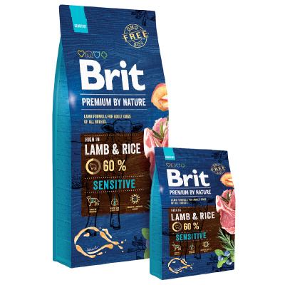 BRIT Premium Dog by Nature Sensitive Lamb 2 x 15 kg