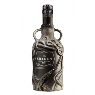 The Kraken Black Spiced Ceramic Rum 40% 0,7 l (holá láhev)
