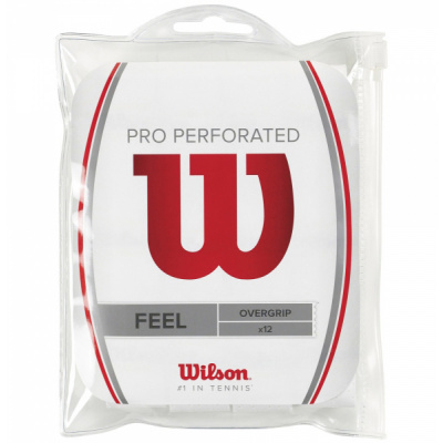 Wilson PRO OVERGRIP PERFORATED 12 ks Biela