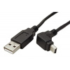 InLine USB 2.0 kabel USB A(M) - miniUSB 5pin B(M), 3m, lomený dolů (34130) - 11.42.8733