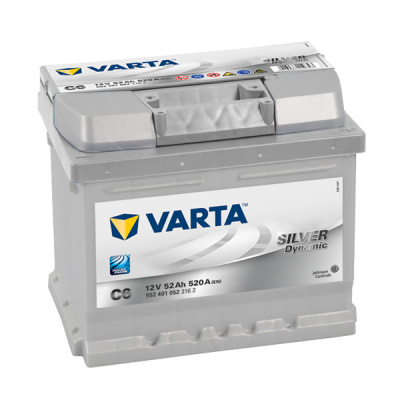 Autobaterie VARTA SILVER Dynamic 52Ah, 12V, C6, 552401