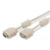 Digitus Prodlužovací kabel monitoru VGA, HD15 M / F, 5 m, 3Coax / 7C, 2xferit, be - AK-310203-050-E