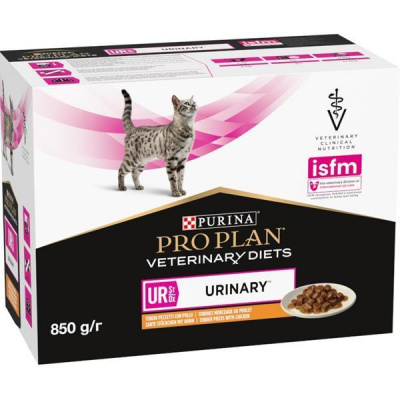 Nestlé Česko s.r.o. Purina PPVD Feline - UR St/Ox Urinary Chicken kapsička 10x85 g