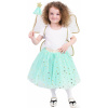 Dětský kostým tutu sukně zelená víla s hůlkou a křídly e-obal