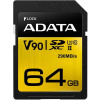 ADATA SDXC 64GB UHS-II U3 (290 260MB); ASDX64GUII3CL10-C