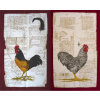 Beauvillé Poule et Coq Littéraires Sada 2 utěrek 50x80 cm