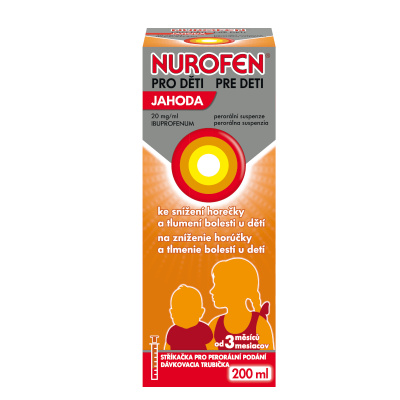 Nurofen pro děti Jahoda 20mg/ml por.sus.200ml II