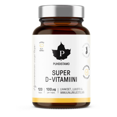 Puhdistamo Super Vitamin D 4000 iu 120 kapslí