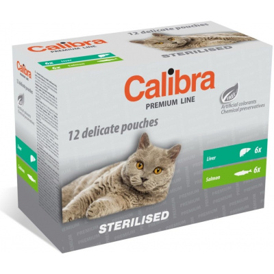 Calibra Cat kapsa Premium Sterilised multipack 12x100g