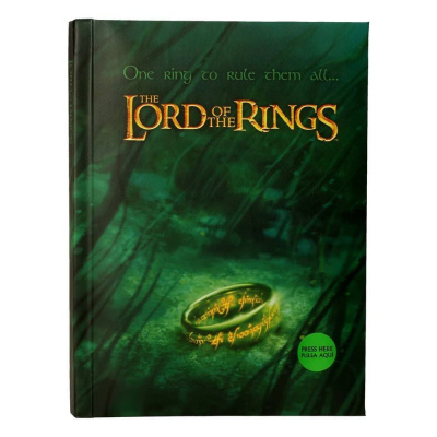 SD Toys Lord of the Rings Poznámkový Blok with Light One Ring To Rule Them All