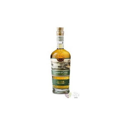 Conde de Cuba „ Elixir del Caribe ” rum liqueur of Dominican republic 32% vol. 0.70 l