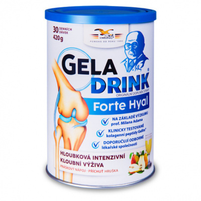 Orling Geladrink Forte Hyal 420 g příchuť hruška