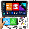 Autoradio navigace 2DIN NCS RS-405Q4 9" Seat Leon II 2 2005 - 2012 Android Apple 4GB RAM GPS