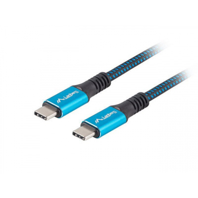 Lanberg CA-CMCM-45CU-0012-BK USB-C M/M 4.0, 1,2m, modro-černý