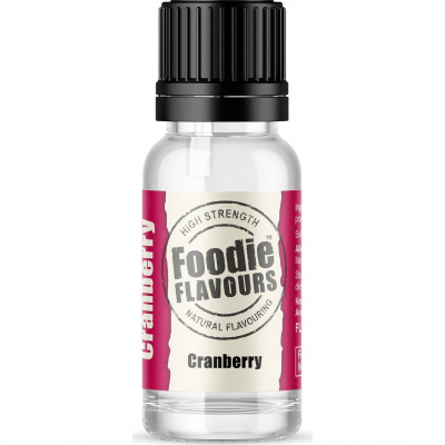 Přírodní koncentrované aroma 15ml brusinka - Foodie Flavours
