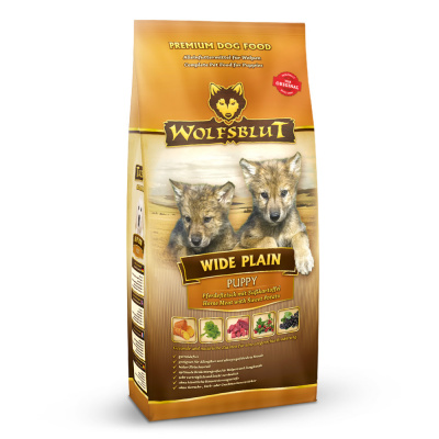 Wolfsblut Wide Plain Puppy 2kg - kůň s batáty