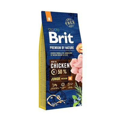 Brit Premium Dog by Nature Junior M 15kg