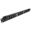 OEM POE pasiv. Patch panel 19" UTP cat.5 12p 1U Black POE-PAN12