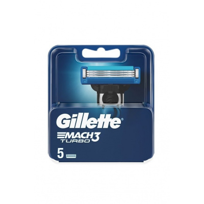 Gillette Mach3 Turbo náhradní hlavice 5 ks