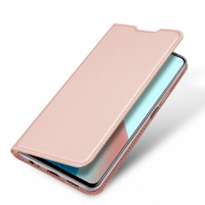 DUX DUCIS Skin Pro knížkové kožené pouzdro na Xiaomi Redmi Note 9T 5G, růžové