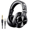 OneOdio Fusion A70 DJ Sluchátka Over Ear Bluetooth® stereo černá High-Resolution Audio headset, otočná sluchátka