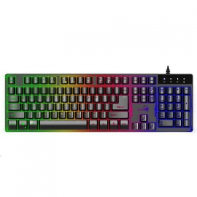 GENIUS klávesnice GX GAMING Scorpion K8/ drátová/ podsvícená/ USB/ černá/ CZ+SK layout 31310001403