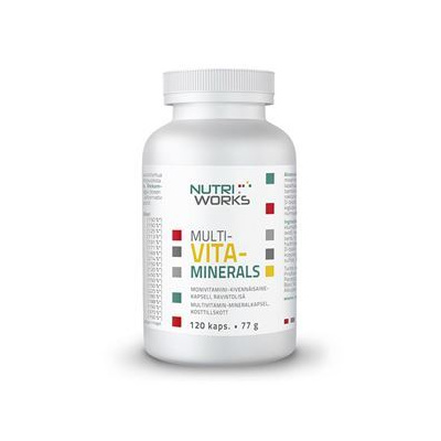 NutriWorks Multivitaminerals 120 kapslí