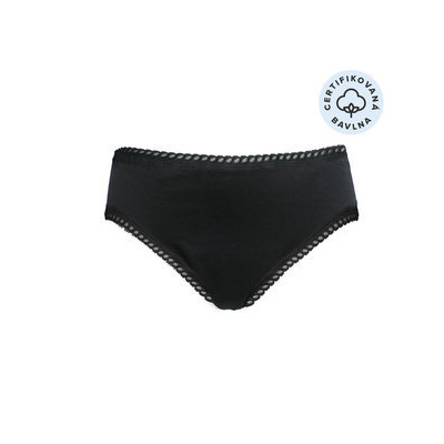 Anaé by Ecodis Menstruační kalhotky Panty na silnou menstruaci - černé XXL - z certifikované biobavlny