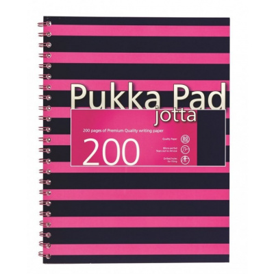 Pukka Pad Pukka Pad spirálový blok - Navy Pink Jotta A4 - 100 listů - 6674-NVY