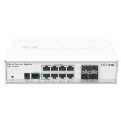 MIKROTIK Cloud Router Switch CRS112-8G-4S-IN + L5 (400MHz;128MB RAM;8x GLAN; 4x SFP