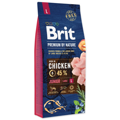 Krmivo Brit Premium by Nature Junior L 15kg-KS