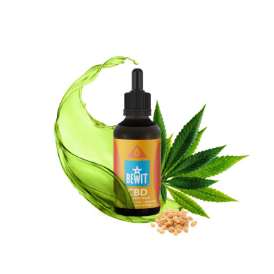 BEWIT CBD FULL SPECTRUM CBG + CBN + CBC 3000 mg s kadidlovým esenciálním olejem - 50 ml