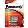 PANASONIC Alkalické baterie Pro Power LR03PPG/4BP AAA 1,5V (Blistr 4ks)