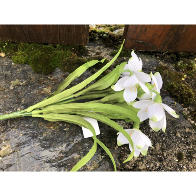 Umělé jarní květiny bledule 24 cm
