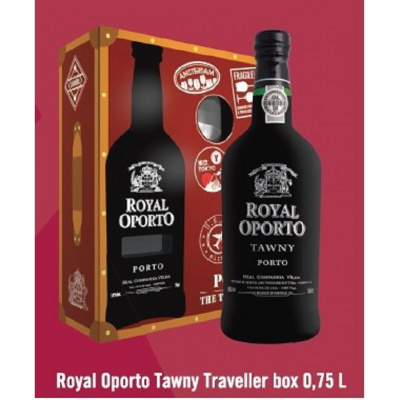 Royal OPORTO Tawny 19% 0,75l Traveller box + 2 x sklo