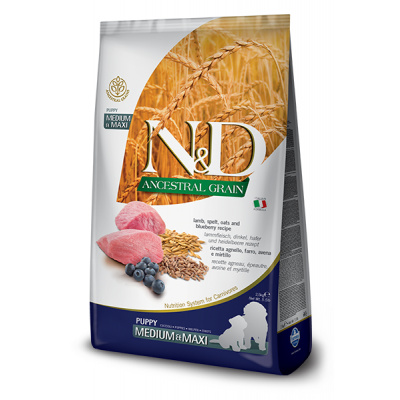 N&D (Farmina) N&D Low Grain DOG Puppy M/L Lamb & Blueberry 12 kg