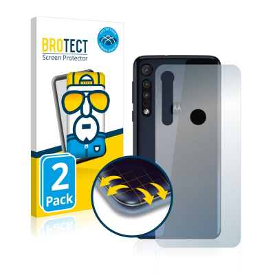 2x BROTECT Flex Full-Cover čirá ochranná fólie pro Motorola Moto One Macro (zadní strana) (2x BROTECT Flex Full-Cover čirá ochranná fólie pro Motorola Moto One Macro (zadní strana))